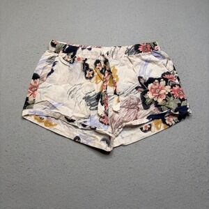 Desmond & Dempsey Pajama Shorts Womens S Cream Floral AW25PRED1-ALE Sleepwear